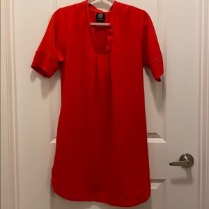 Red Dress — Short Sleeves
